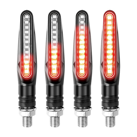 Wholesale Of LED Strip Sequential Turn Signals For Modified Motorcycle Accessories 12V Running Light Mode